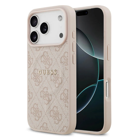 Guess, MagSafe 4G PU Leather Case with Classic Logo, iPhone 17 Pro