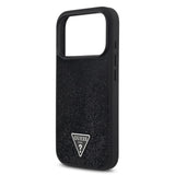 Guess, MagSafe PU Leather Fixed Glitter Case with Triangle Logo, iPhone 17 Pro