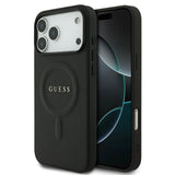 Guess, MagSafe PU Saffiano Leather Case with Classic Logo, iPhone 17 Pro
