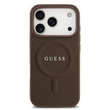 Guess, MagSafe PU Saffiano Leather Case with Classic Logo, iPhone 17 Pro