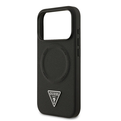 Guess, MagSafe PU Leather Case with Triangle Logo, iPhone 17 Pro