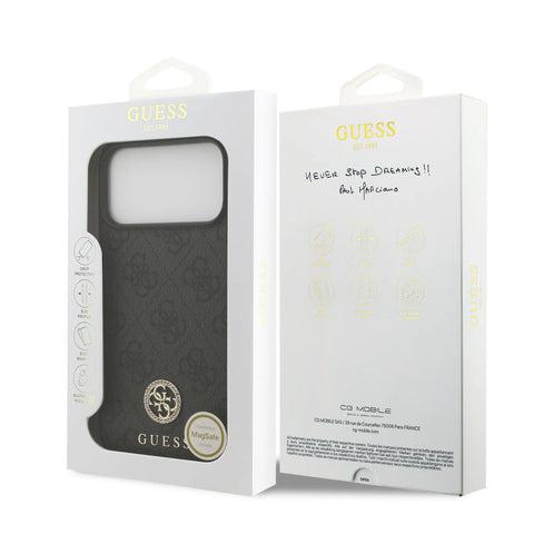 Guess, MagSafe 4G PU Leather Case with Classic & Strass Logo, iPhone 17 Pro Max