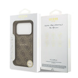 Guess, MagSafe 4G PU Leather Case with Classic Logo, iPhone 17 Pro Max