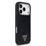 Guess, MagSafe PU Leather Fixed Glitter Case with Triangle Logo, iPhone 17 Pro Max