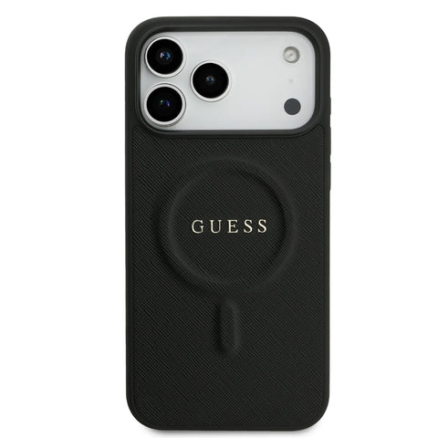 Guess, MagSafe PU Saffiano Leather Case with Classic Logo, iPhone 17 Pro Max