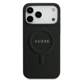 Guess, MagSafe PU Saffiano Leather Case with Classic Logo, iPhone 17 Pro Max
