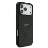 Guess, MagSafe PU Saffiano Leather Case with Classic Logo, iPhone 17 Pro Max