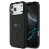 Guess, MagSafe PU Saffiano Leather Case with Classic Logo, iPhone 17 Pro Max