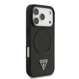 Guess, MagSafe PU Leather Case with Triangle Logo, iPhone 17 Pro Max