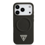 Guess, MagSafe PU Leather Case with Triangle Logo, iPhone 17 Pro Max