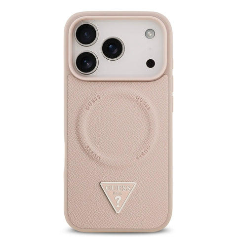 Guess, MagSafe PU Leather Case with Triangle Logo, iPhone 17 Pro Max