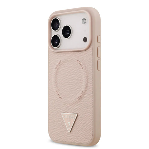 Guess, MagSafe PU Leather Case with Triangle Logo, iPhone 17 Pro Max