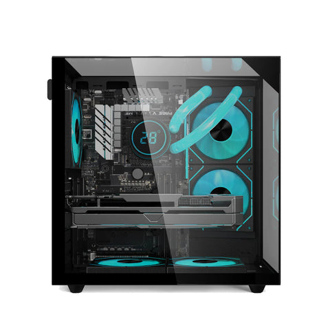 PC Bundle: Gaming pc i5-12400F,RTX 5060 8GB, 16GB RAM with Sades NC-Pelagia 24"/FHD/200Hz/0.5ms/HDMI 2.1/VA/Curved Gaming Monitor