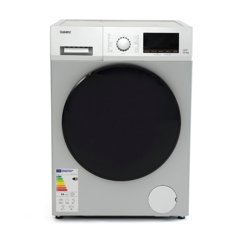 Galanz 10Kg Front Load Washing Machine Inverter 1400 RPM, 15 Programs – Silver (XQG100-T614VE)