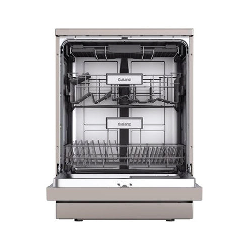 Galanz Dishwasher 15 Place Settings, 6 Programs, 3 Baskets – Silver (W15D3A401M-CE0)
