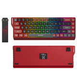 Gamax GM-02, Tri-Mode RGB Mechanical Keyboard (Wired / Bluetooth / Wireless) with Arabic Support
