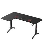 Gamax HY-L, L-Shaped Gaming Table 160 x 100 cm with Mousepad – Left Side