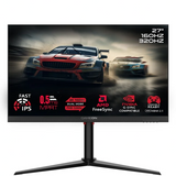 GameOn GOSX27B, 27" Dual Switch 4K UHD 160Hz/FHD 320Hz, MPRT 0.5ms, HDMI 2.1, Fast IPS Gaming Monitor (Supports PS5) - Black