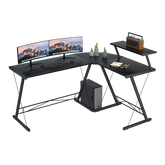 Gameon 3 in 1 L-Shaped Slayer II XL Series Gaming Desk - (150x112x74cm) - Table Top (100x48cm + 60x48cm)