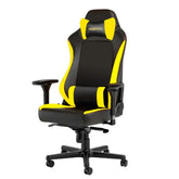Gamvity Hero Series Gaming Chair with 4D Armrests, Built-In Lumbar Support & 155° Recline - Black/Yellow