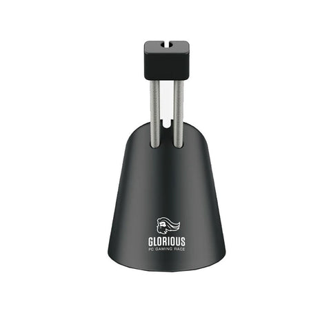 Black bell-shaped product with 'Glorious' branding on a white background