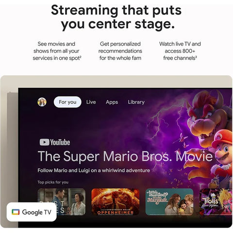 Google TV Streamer 4K HDR with 32GB Storage, Dolby Vision, Smart Home Control & Voice Remote - Hazel