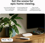 Google TV Streamer 4K HDR with 32GB Storage, Dolby Vision, Smart Home Control & Voice Remote - Porcelain