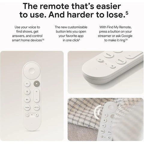 Google TV Streamer 4K HDR with 32GB Storage, Dolby Vision, Smart Home Control & Voice Remote - Porcelain