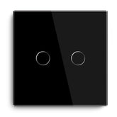 Gopeta, 2-Gang Smart Wi-Fi Touch Switch 600W with Glass Panel