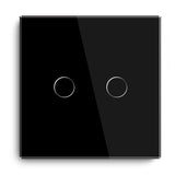 Gopeta, 2-Gang Smart Wi-Fi Touch Switch 600W with Glass Panel