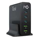Goui GAN 140 Desktop Charger 5 Ports 140 W - Black