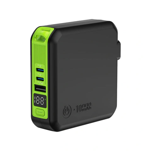 Goui Mbala Pro 10000 mAh Power Bank With 15W Wireless Charger & Wall Charger- Black