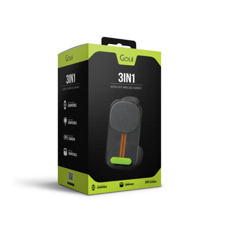 Goui 3-in-1 Ultra Fast Wireless Charger - Black