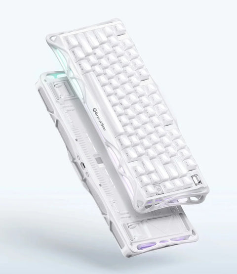 GravaStar Mercury K1 75% Wireless Mechanical Gaming Keyboard Special Edition - White