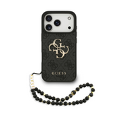 Guess, 4G PU Leather Case with Big 4G & Classic Logo with Wrist Strap, iPhone 17 Pro