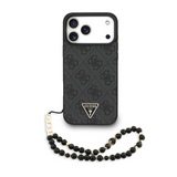 Guess, MagSafe 4G PU Leather Case With Small 4G Logo & Lanyard, iphone 17 Pro Max
