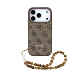 Guess, MagSafe 4G PU Leather Case with Small 4G Logo & Lanyard, iPhone 17 Pro