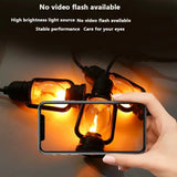 KKF Solar-Powered LED Flame Effect Lantern String Lights, 6m with 10 Bulbs