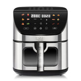 RAF 8L Smart Air Fryer with Tuya Mobile App Control, Stainless Steel Body, Temperature Control, Touch Screen - 1700W