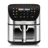 RAF 8L Smart Air Fryer with Tuya Mobile App Control, Stainless Steel Body, Temperature Control, Touch Screen - 1700W