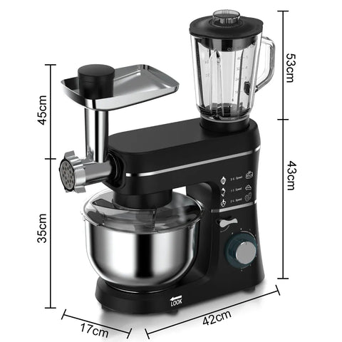 RAF 5-in-1 Stand Mixer Multifunctional - 10 L - 1400 W