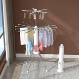 KKF, Premium Octopus Folding Clothes Drying Rack with Adjustable Multi-Layer Hangers, Aluminium Alloy Frame & Universal Wheels