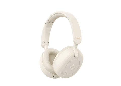 Havit-H655BT Audio series-Bluetooth headphone - Beige
