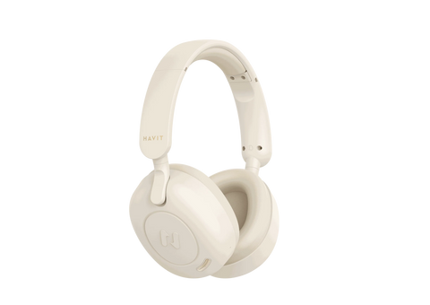 Havit-H655BT Audio series-Bluetooth headphone - Beige