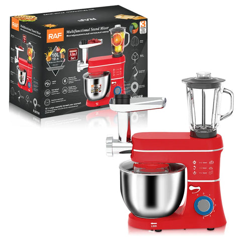 RAF 5-in-1 Stand Mixer Multifunctional - 10 L - 1400 W