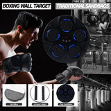 Black Bull Music Boxing Machine, Rechargeable Boxing Equipment, Home Smart Boxing Target Workout Machine Digital Boxing for Kids and Adults
