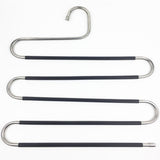 S-Type Trousers Hanger Antislip Black