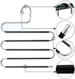 S-Type Trousers Hanger Antislip Black