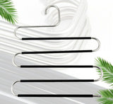 S-Type Trousers Hanger Antislip Black