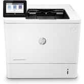 HP printer with touchscreen display on a white background